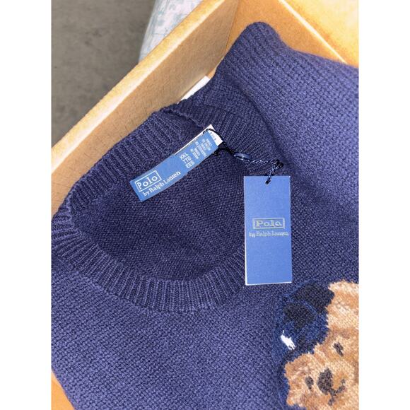 NWT Polo Ralph Lauren Polo Bear Wool-Cashmere-Blend Sweater size XXL - Picture 6 of 9